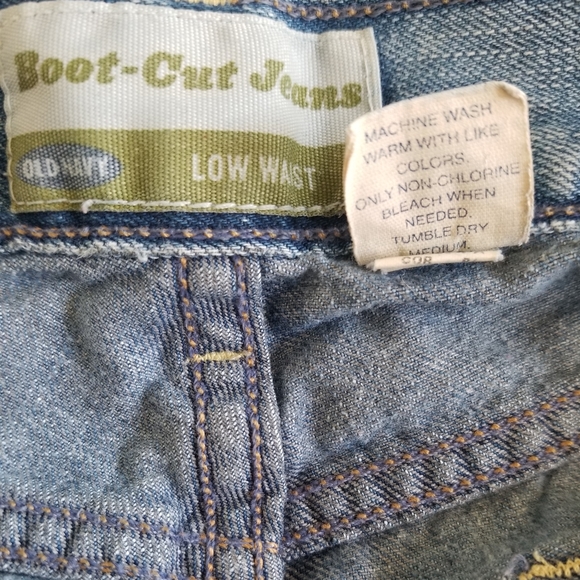 VINTAGE Old Navy Boot Cut Low Rise Jean's Size 4 - Picture 7 of 7